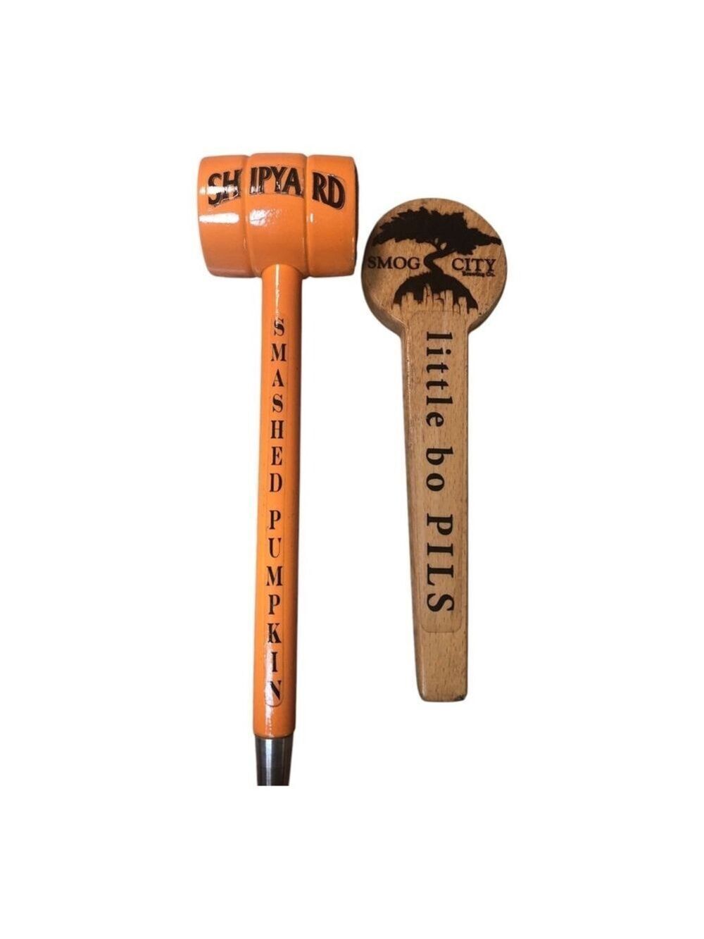 Shipyard & Smog City Beer Tap Handles